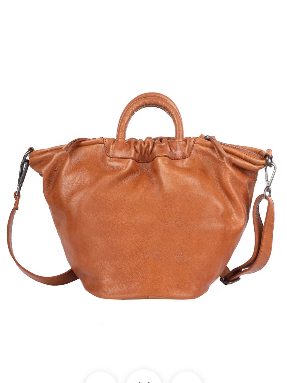 latico Leather Hobo Bag in Cognac Brown